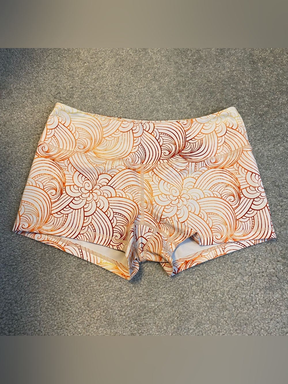 Belle and‎ Bell CrossFit Training Shorts Orange Red Womens Medium